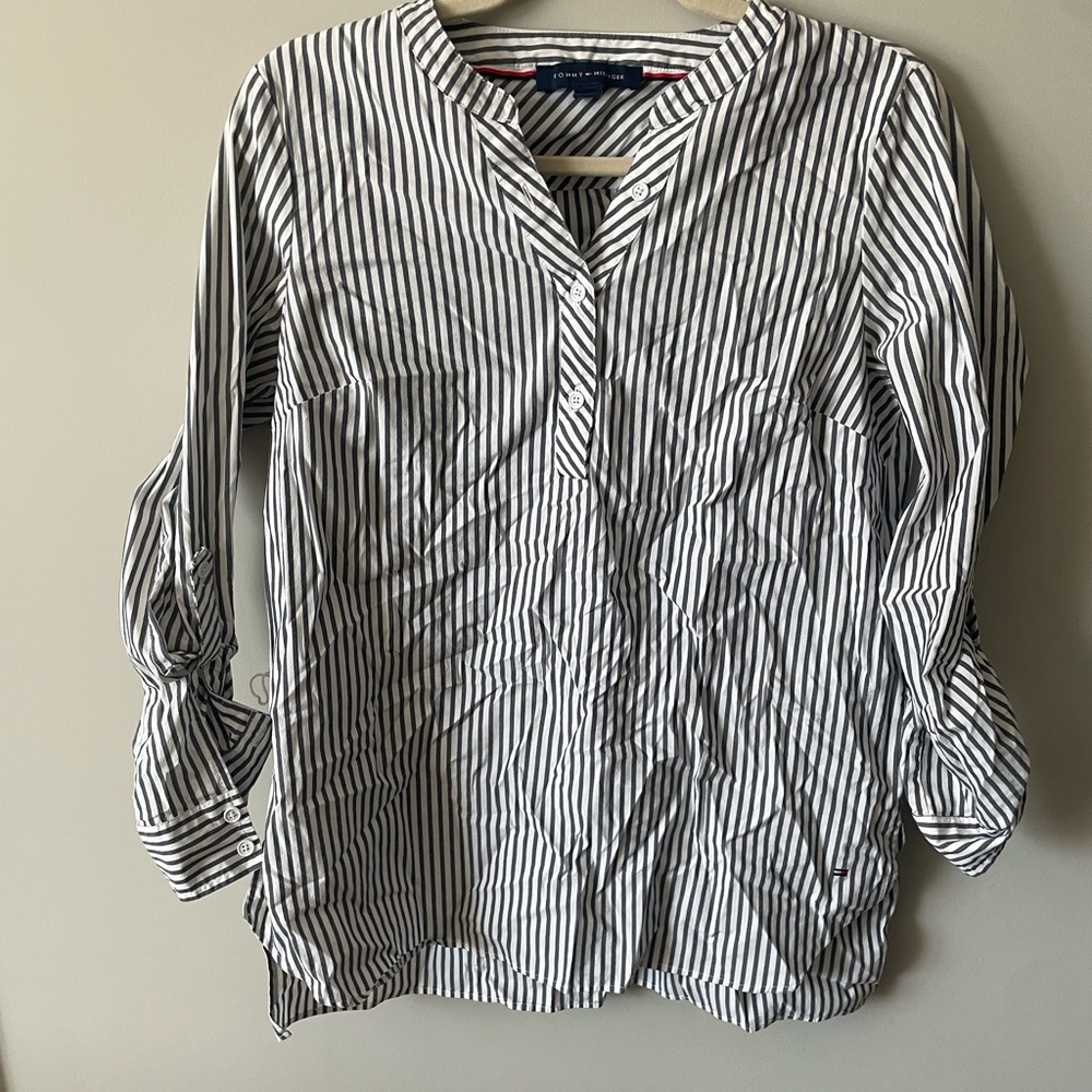 Navy Striped Women’s Shirt